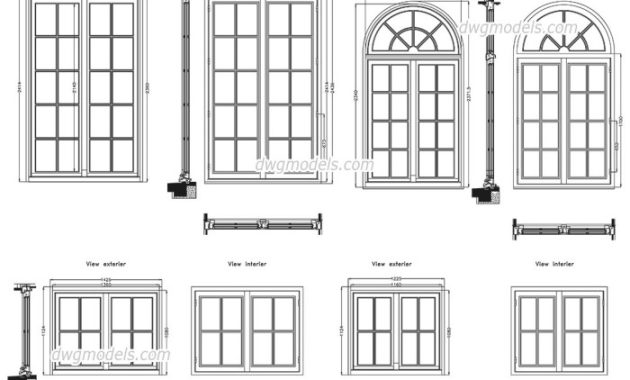 Desain Jendela Rumah AutoCAD Panduan Lengkap