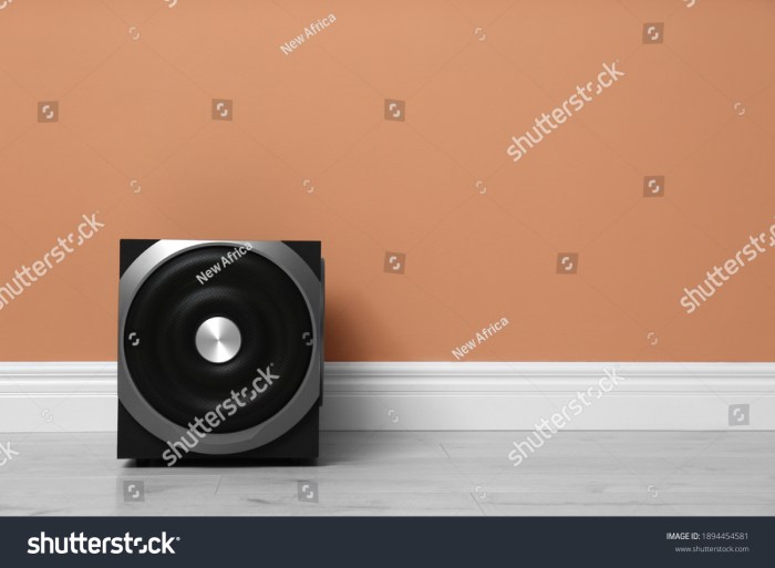 Subwoofer flach wohnzimmer